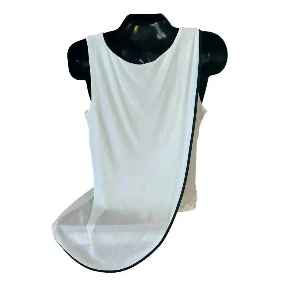Womens Black White Chicos Traverlers‎ Size 3 Large 16 Blouse Top Sleeveless - Picture 8 of 8